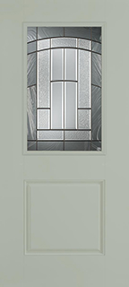 Croxley glass in smooth fiberglass door